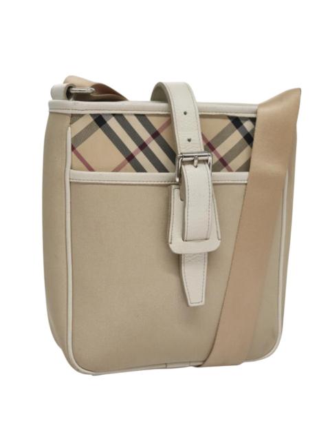 Burberry Burberry Nova Check Shoulder Bag Canvas Beige
