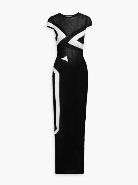 PUCCI Jacquard-knit cotton-blend maxi dress