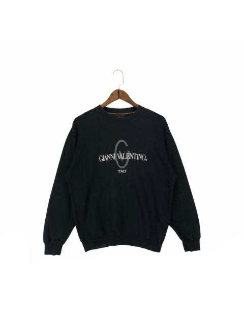 Valentino Vintage Gianni Valentino Embroidery Big Logo Sweatshirt