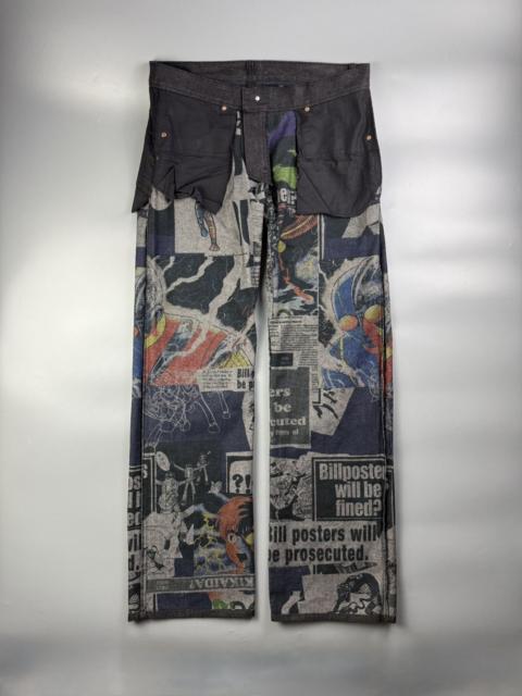 Yohji Yamamoto Y’s - A/W07 - Shotaro Ishinomori -Asymmetrical Reverse Jeans
