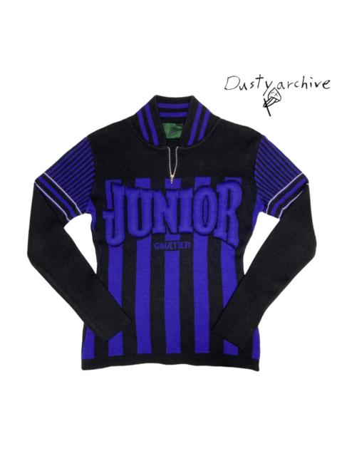 Jean paul gaultier fw92 junior gaultier 3d logo knit sweater