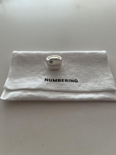 Other Designers Other - Numbering Flat Ring