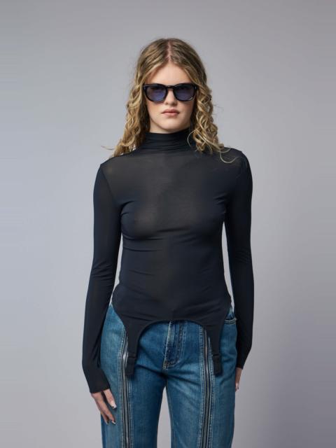 Jean Paul Gaultier Garter Top Viscose Jersey