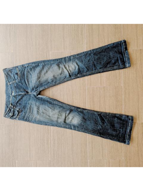 Other Designers Vintage - Vintage Japan Rare Flare Bootcut Distressed Denim Pants