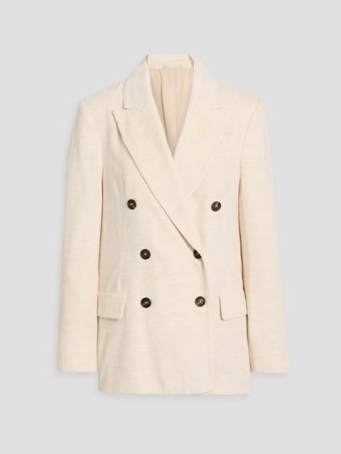 Brunello Cucinelli Double-breasted corduroy blazer