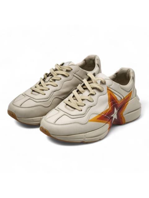 GUCCI Rhyton Interlocking GG Screener Star Sneakers UK 7 US 8