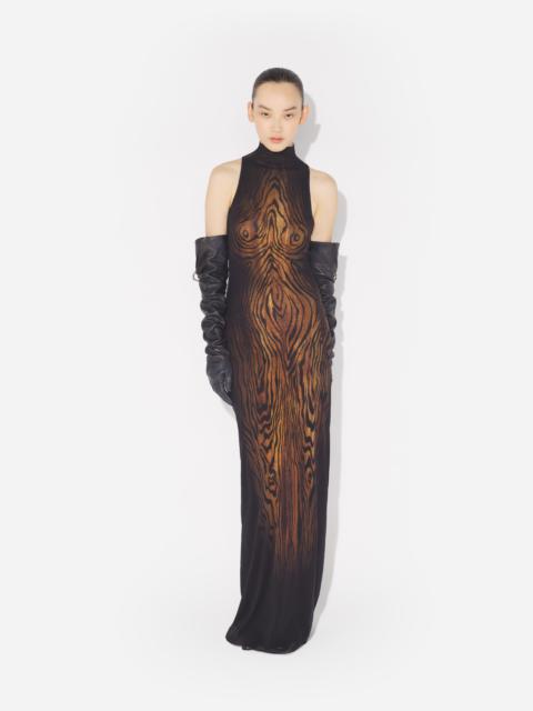 Jean Paul Gaultier THE LONG DRAPED WOOD DRESS