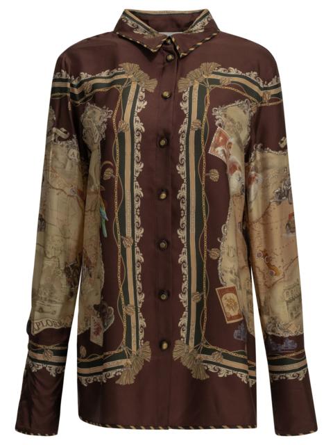 Zimmermann Zimmermann Valiant Casual Shirt Bordeaux