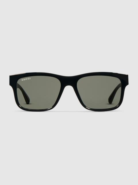GUCCI Rectangular frame sunglasses