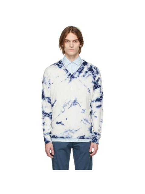 massimo alba Off-White & Blue Cashmere Ninni Sweater
