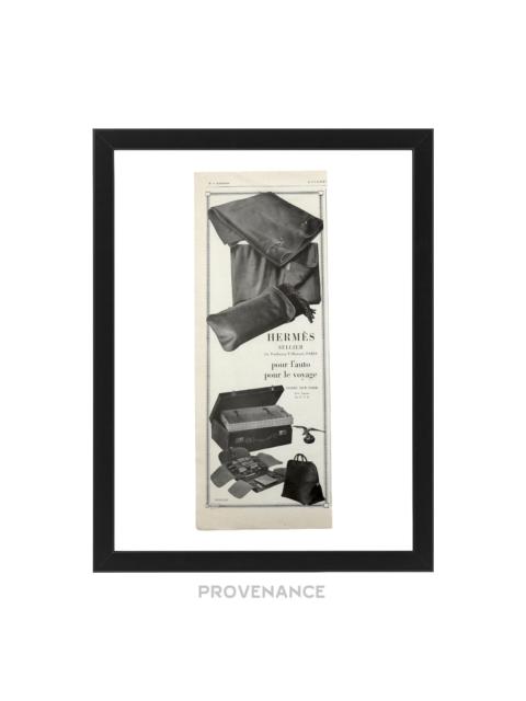 Hermès Hermes Antique Vintage Newsprint Ad - HERMÈS SELLIER IV