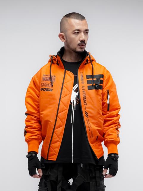 Other Designers MACHINE56™ M56®B/TYPE-EQ01R x EQUILIBRIUM ORANGE BOMBER JACKET ./©2K02-20XX_ ブラック・デス・ランナー