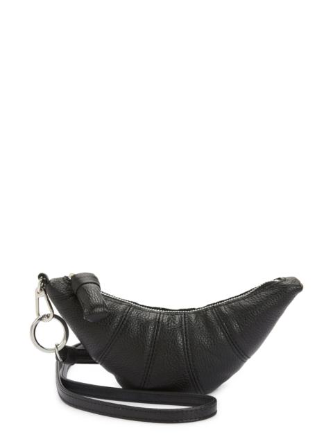Lemaire Lemaire Croissant Leather Crossbody Coin Purse in Black at Nordstrom