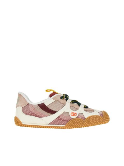 Valentino 'AMPHIBIA' FABRIC AND LEATHER SNEAKERS