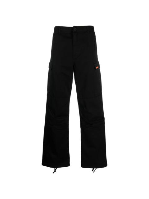 logo-tag wide-leg trousers