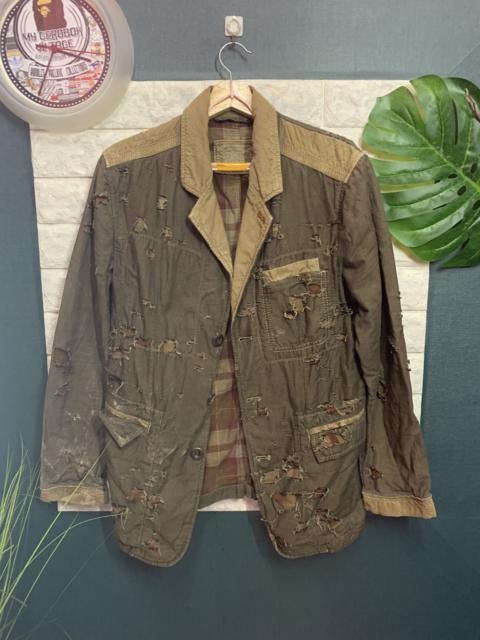 Other Designers Vintage - 🔥STEAL🔥Distressed Jacket MARJTHE FRANCOIS GIBRAUD