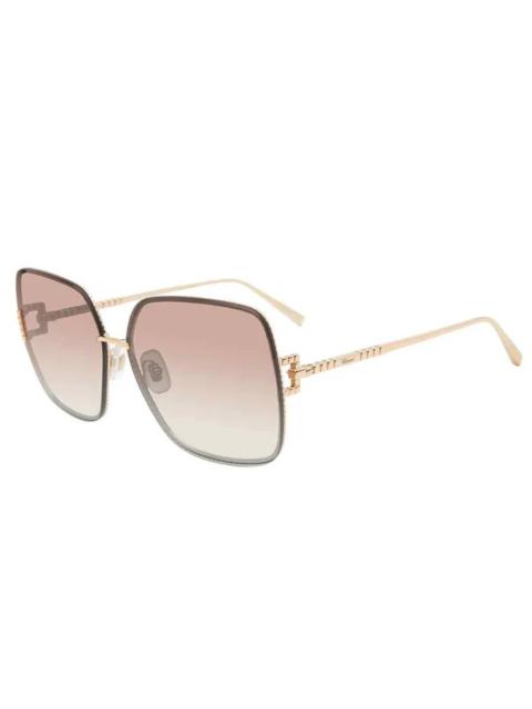 Chopard Chopard Pink Gradient Square Ladies Sunglasses SCHF72M 300X 62