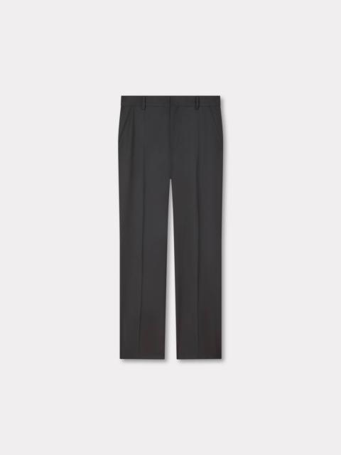 KENZO Straight tailored pants in virgin wool