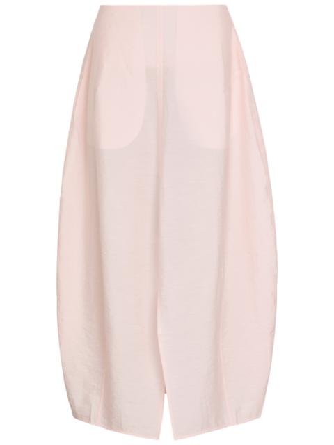 TOTEME Toteme Crinkled Silk-blend Maxi Skirt