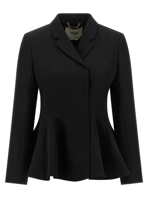 FENDI Fendi Women 'Grain De Poudre' Blazer