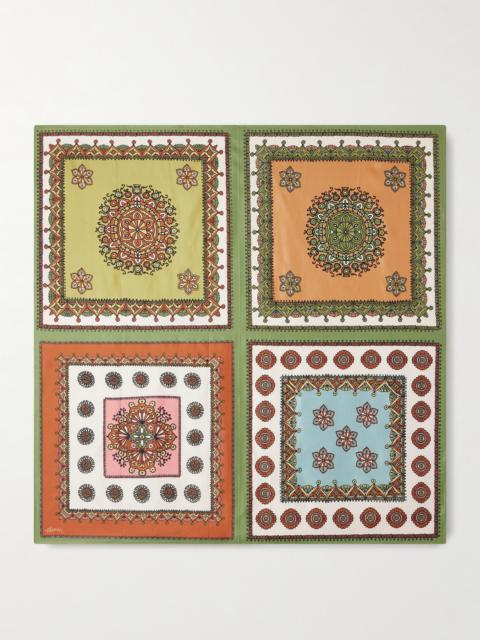 ALÉMAIS Printed Silk-twill Scarf