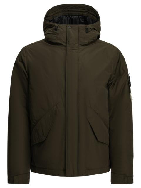 Stone Island Stone Island Crinkle Reps Ny Short Down Jacket Brown