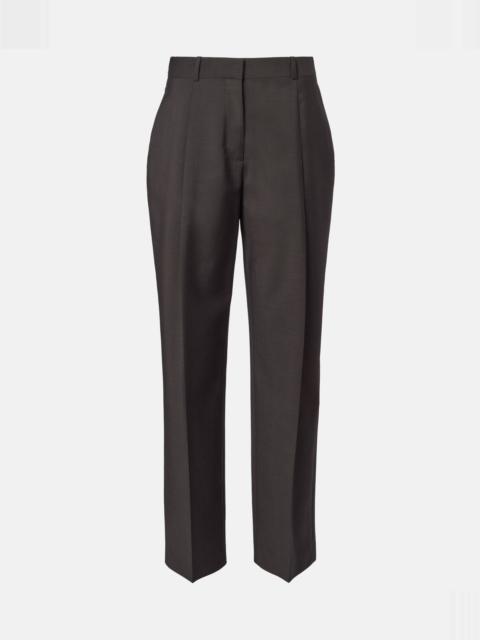 The Row Mikkela high-rise wool and mohair pants