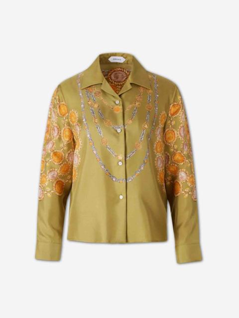 VERSACE PRINTED SILK SHIRT