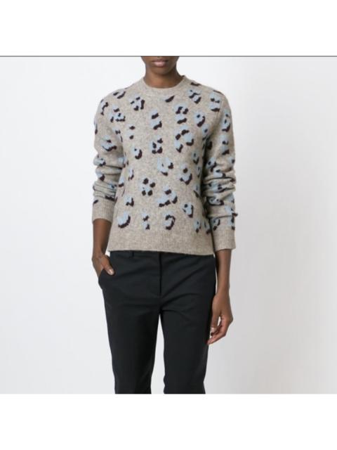 3.1 Phillip Lim 3:1 Phillip Lim Wool/Yak blend Spotted Leopard Print Sweater Small