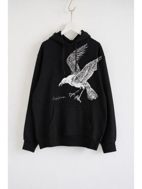 Yohji Yamamoto Yohji Yamamoto 22SS Crow Print Hoodie Sweatshirt