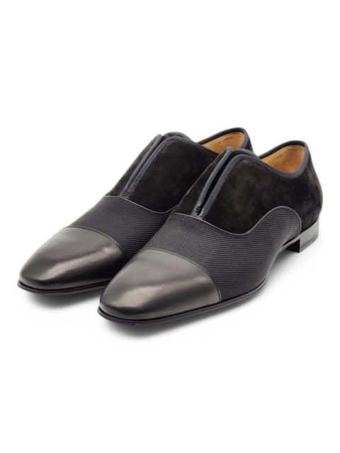Christian Louboutin Alpha Male Suede/Leather Oxford Shoes - Black EU 44 / US 11