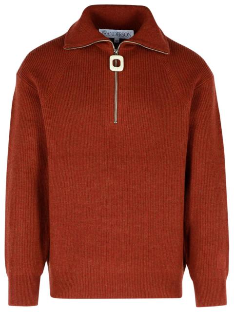 J.W. ANDERSON - Jw Anderson Brown Polyamide Blend Sweater Men