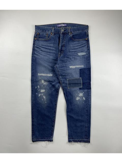 Junya Watanabe MAN Junya Watanabe Distressed Patchwork Denim