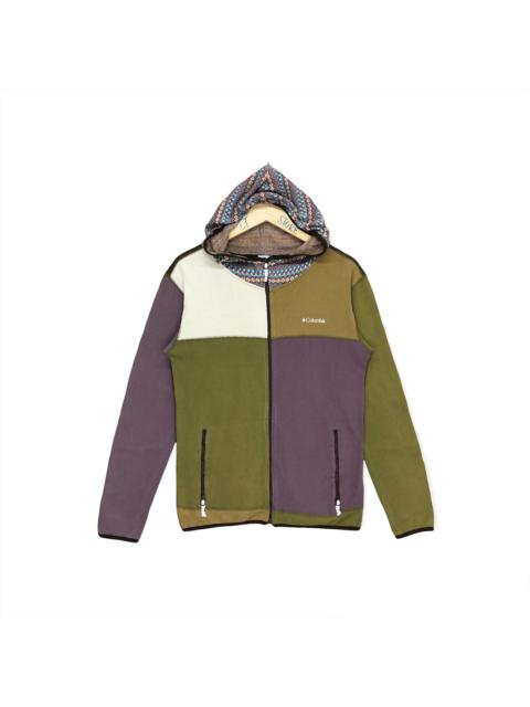 Other Designers Vintage - 🔥Rare🔥 Columbia Multicolor Zipper Hoodie