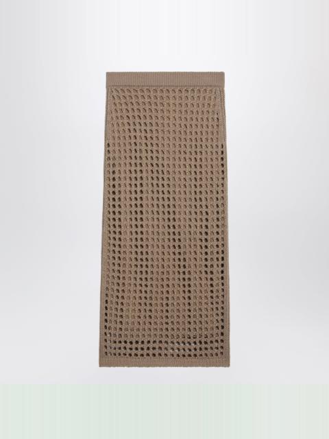 Max Mara Max Mara Mesh Cotton Maxi Skirt