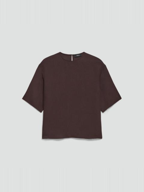 Theory Boxy Tee in Washed Twill