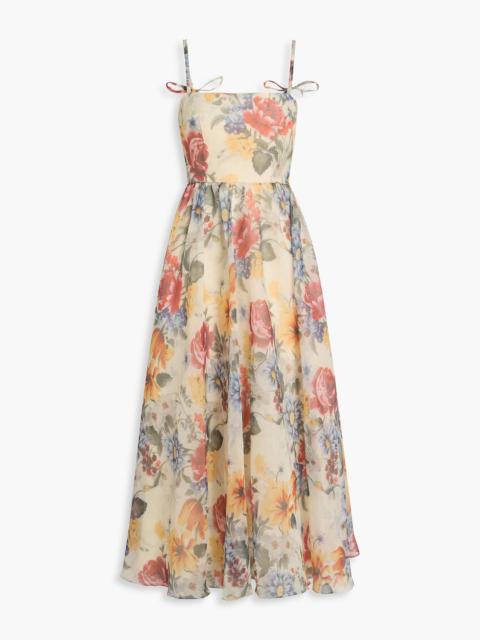 Other Designers Floral-print chiffon midi dress