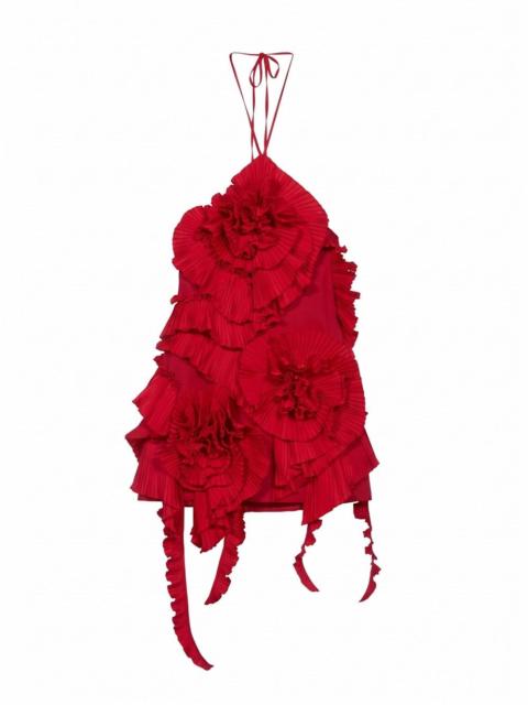 Blumarine Blumarine Women Taffeta Dress With 3D Roses