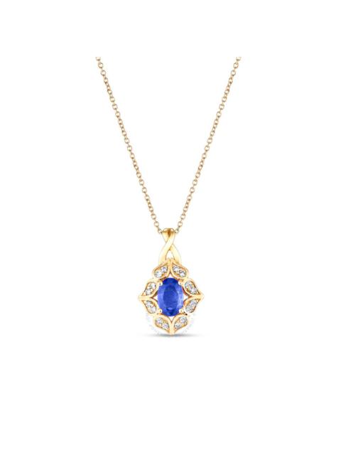 Other Designers Le Vian  Blueberry Sapphire Pendant set in 14K Honey Gold