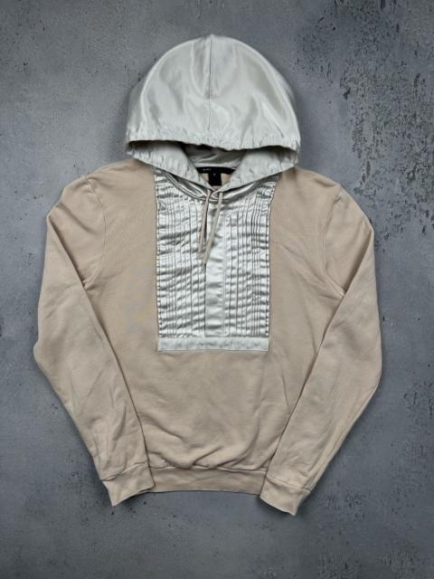 Marc Jacobs Marc Jacobs Satin Bib Hooded Sweatshirt Beige Cream Panel