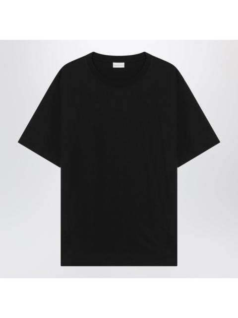 Dries Van Noten Dries Van Noten Black Cotton T-Shirt Men