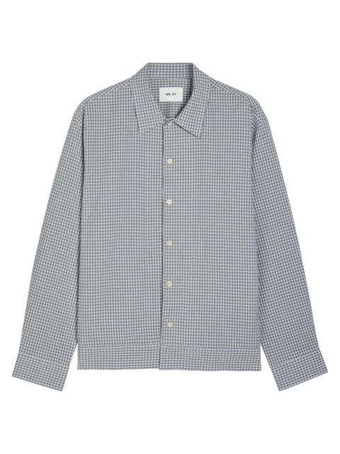 NN07 NN07 Reed Checked Stretch-cotton Overshirt