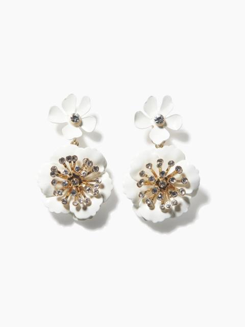 CAROLINA HERRERA Floral Dangle Earrings