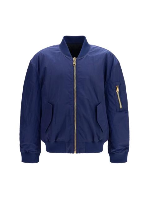 Balmain Balmain Nylon Bomber Jacket Blue Men