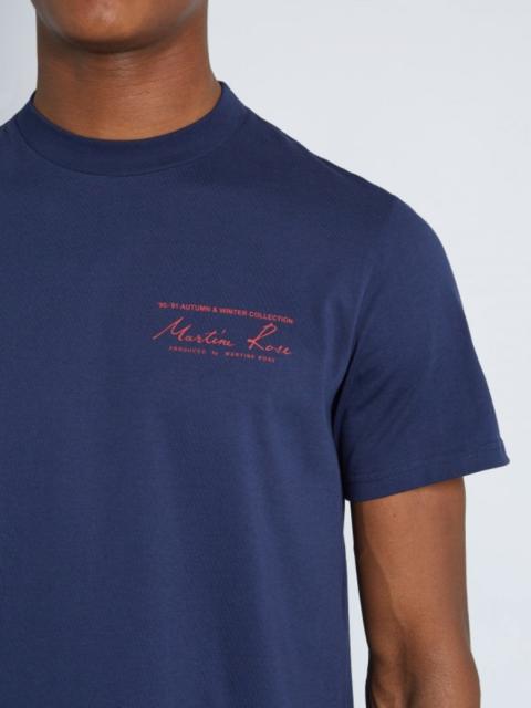 Other Designers Martine Rose - Logo Classic T-Shirt Navy Blue Size S / M