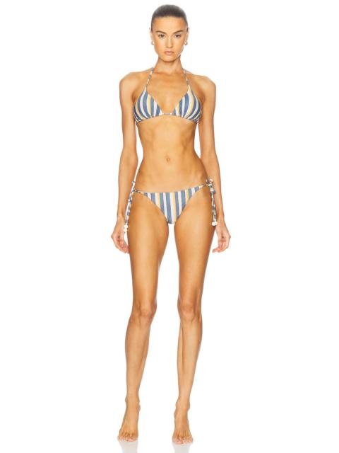 ADRIANA DEGREAS Golden Age Triangle Bikini Set