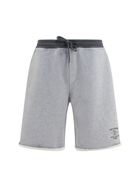 Brunello Cucinelli Brunello Cucinelli Cotton Drawstring Shorts Grey Men