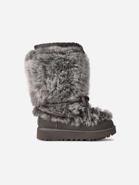 UGG ® Women's Classic Tall Chalet Sheepskin Classic Boots in Charcoal