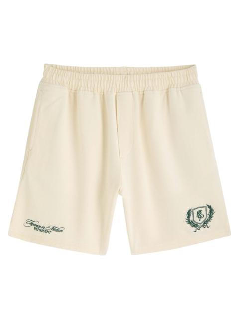 REPRESENT Represent Crest Logo-embroidered Twill Shorts
