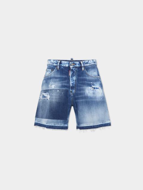 DSQUARED2 MEDIUM RIPPED WASH BOXER SHORTS